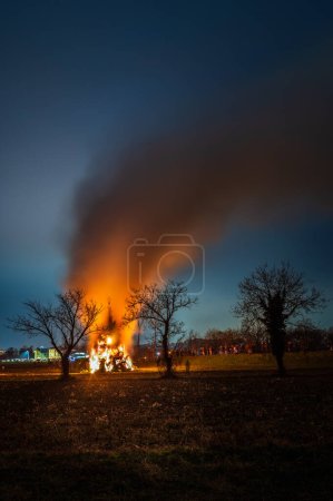 Photo for Epiphany fires of tradition in Friuli - Royalty Free Image