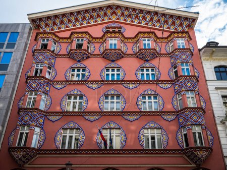 Foto de Arquitectura antigua en la hermosa ciudad de Liubliana, Eslovenia - Imagen libre de derechos
