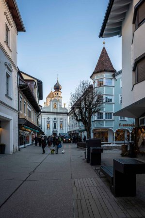 Photo for Scenic winter shot of beautiful town of San Candido, Italy - Royalty Free Image