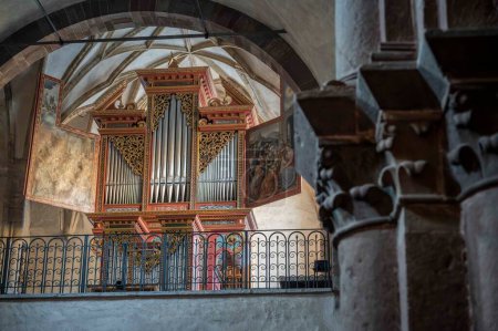 Photo for Interior of ancient church in San Candido, Italy - Royalty Free Image