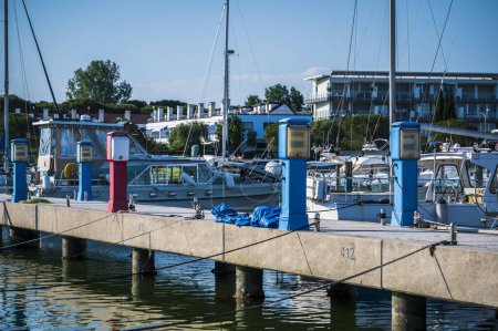 Photo for Scenic shot of harbor on sunny day - Royalty Free Image