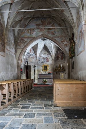 Photo for Interior shot of old church in Val Aurina, Italy - Royalty Free Image