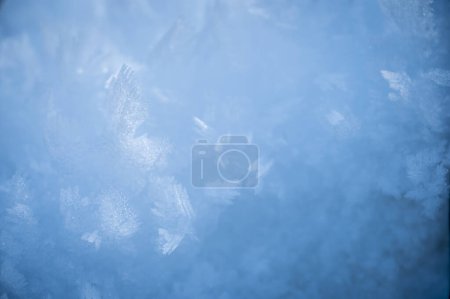 Foto de Fondo de nieve azul invierno - Imagen libre de derechos