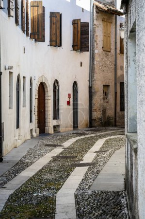 Photo for Architecture and art in the ancient fortified village of Valvasone - Royalty Free Image