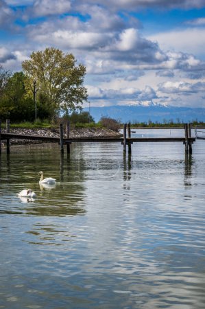 Foto de Hermoso lago Caorle en Italia - Imagen libre de derechos