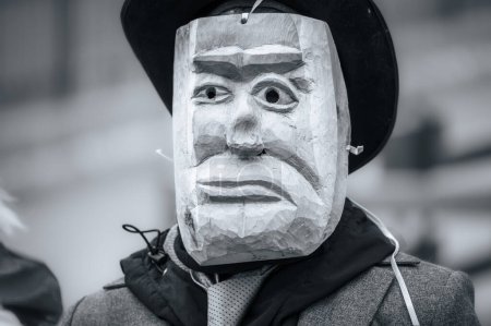 Téléchargez les photos : Carnaval de Carnia. Sauris, Masques de la tradition religieuse et païenne. Italie - en image libre de droit