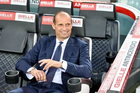 Photo for Juventus's Head Coach Massimiliano Allegri portrait during italian soccer Serie A match Udinese Calcio vs Juventus FC (portraits archive) at the Friuli - Dacia Arena stadium in Udine, Italy, June 04, 2023 - Credit: Ettore Griffoni - Royalty Free Image