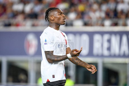 Photo for Milan's Rafael Leao portrait reacting during Italian soccer Serie A match Bologna FC vs AC Milan (portraits archive) at the Renato Dall'Ara stadium in Bologna, Italy, August 21, 2023 - Credit: Ettore Griffoni - Royalty Free Image