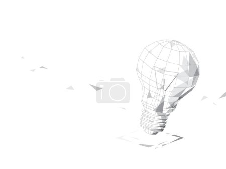 Illustration for Fragment A006_bulb shows the meaning of creative vector illustration graphic EPS 10 - Royalty Free Image