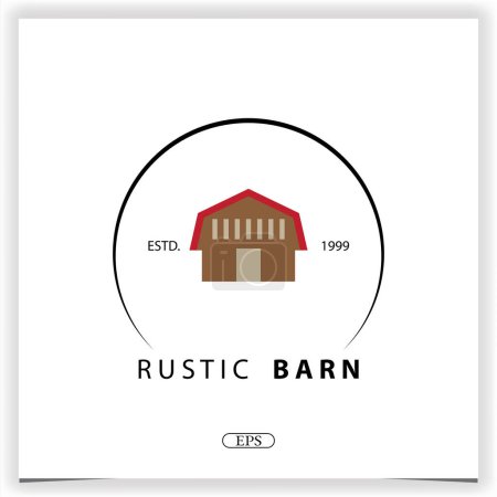 Photo for Rustic barn logo premium elegant template vector eps 10 - Royalty Free Image
