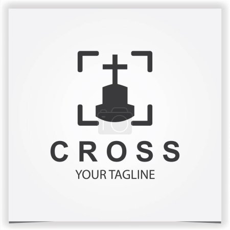Photo for Cross logo premium elegant template vector eps 10 - Royalty Free Image