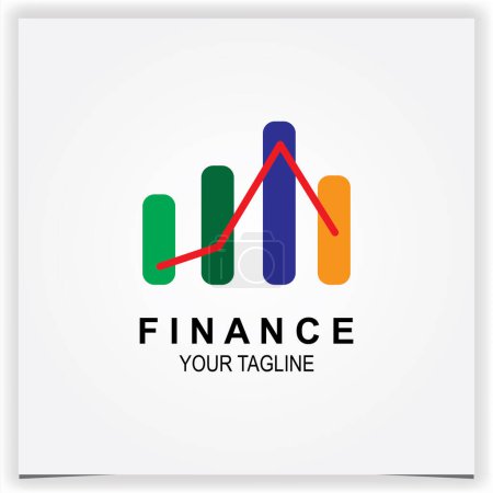 Photo for Finance graphic logo premium elegant template vector eps 10 - Royalty Free Image