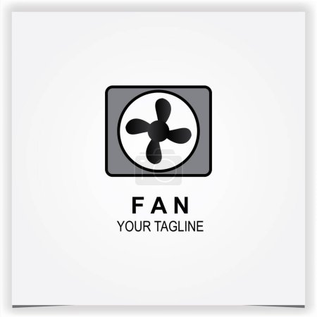 Photo for Simple fan logo premium elegant template vector eps 10 - Royalty Free Image
