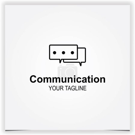 Photo for Talk communication logo premium elegant template vector eps 10 - Royalty Free Image
