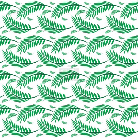 Photo for Palm leaves floral seamless pettern background design - Royalty Free Image