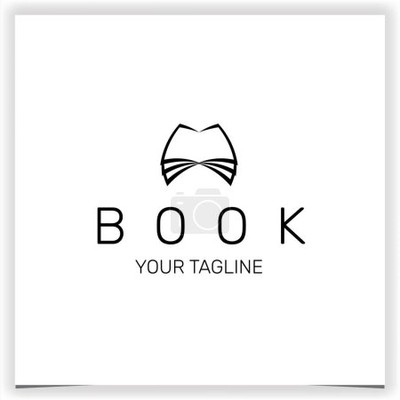 Photo for Book logo premium elegant template vector eps 10 - Royalty Free Image