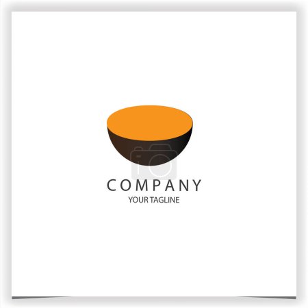Photo for Simple bowl logo premium elegant template vector eps 10 - Royalty Free Image