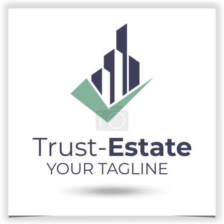 Trust real estate company logo template