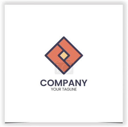 Vektorquadrate Logo Design-Vorlage