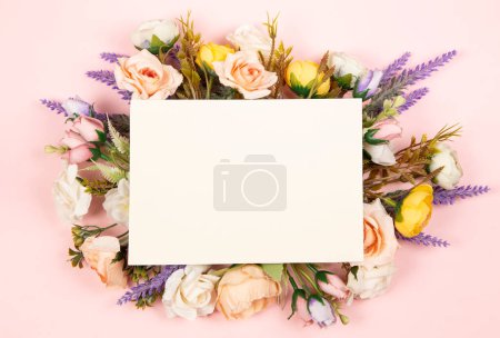 Photo for Floral composition with copy space - Royalty Free Image