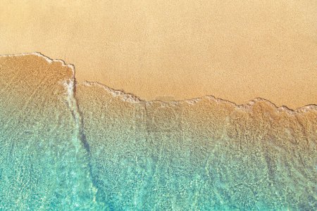 Photo for Sea wave on beach sand - Royalty Free Image