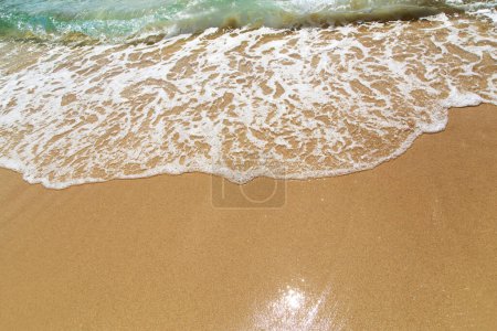 Photo for Sea wave on beach sand - Royalty Free Image