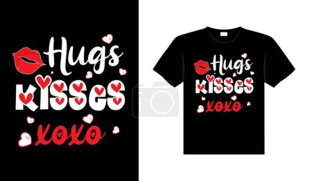Ilustración de Valentine typography cute wedding lettering t-shirt design - Imagen libre de derechos