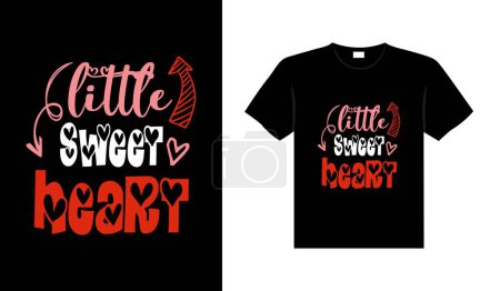 Illustration for Valentine typography cute wedding lettering t-shirt design - Royalty Free Image