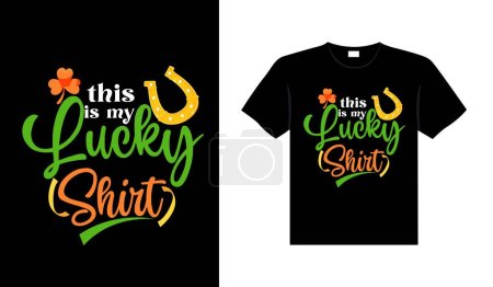 st. patrick's day typography colorful Irish quote vector Lettering t-shirt design