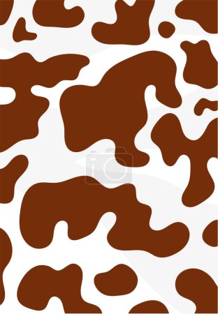 Photo for Vector design of milk cow skin pattern - Royalty Free Image