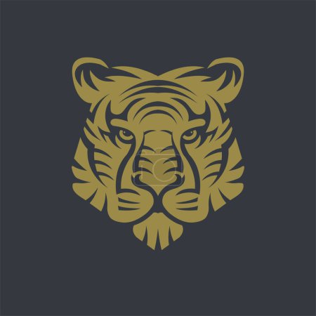 Photo for Tiger head face symbol vector illustration - Royalty Free Image