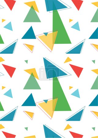 Photo for Seamless abstract colorful background made of triangle pattern - Royalty Free Image
