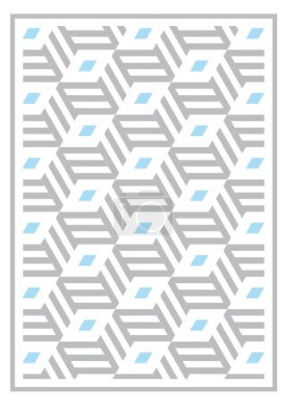 Photo for Seamless geometric pattern. Geometric simple print. Vector repeating texture. - Royalty Free Image