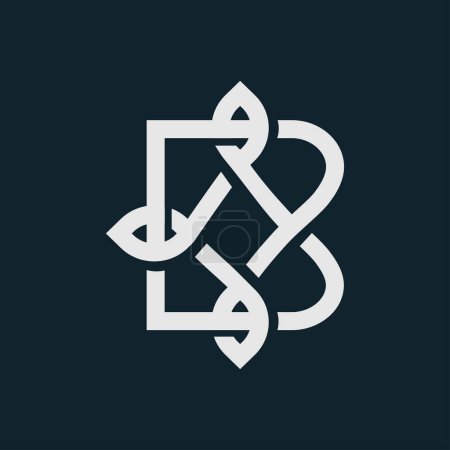 Photo for Business letter B knots style symbol. letter mark with the intricate beauty of a knot - Royalty Free Image