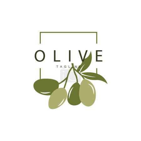 Téléchargez les illustrations : Logo olive, illustration vectorielle de vecteur de modèle de prime de conception - en licence libre de droit
