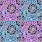 Abstract geometric floral seamless mandala pattern for fabrics and linens and wrapping paper and fashion textiles and party accessories and festive packaging and kids print. High quality illustration