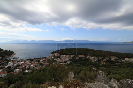Photo for Croatian wild coastline Adriatic sea Makarska Drvenik riviera - Royalty Free Image