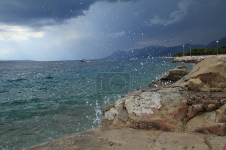 Photo for Storm on the sea in Croatia - Royalty Free Image