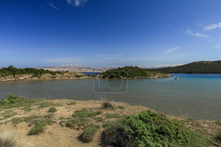 Photo for An inaccessible beach without people on the island of Rab in Croatia - Royalty Free Image