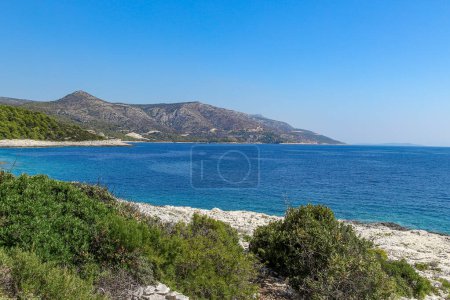 Photo for Wild inaccessible deserted beaches on the island of Hvar in Croati - Royalty Free Image