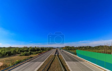 Bernsteinautobahn in Polen, Schnellstraße, gebührenpflichtige Autobahn in Polen Europ