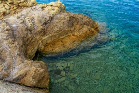 Téléchargez les photos : Plages de sable fin sur l'île de Rab en Croatie Ville Lopar - en image libre de droit