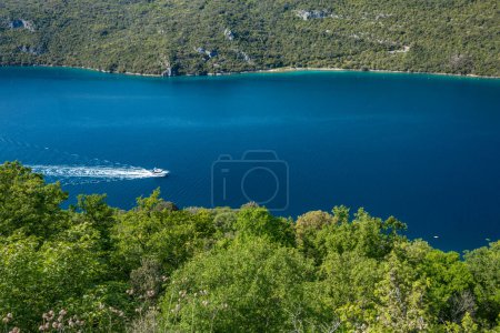 Point de vue sur le canal de Lim en Istrie Croatie