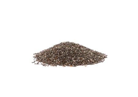 Photo for Chia seeds isolated on white background. Superfood. Healthy food. - Royalty Free Image