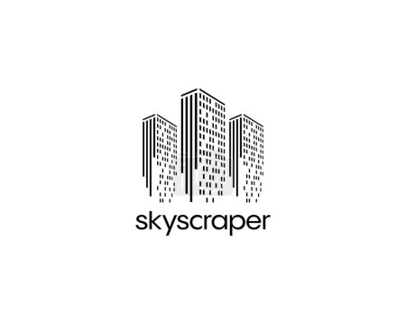 Illustration for Cityscape logo design template for business identity. City skyline vector illustration. Pixel art design. - Royalty Free Image