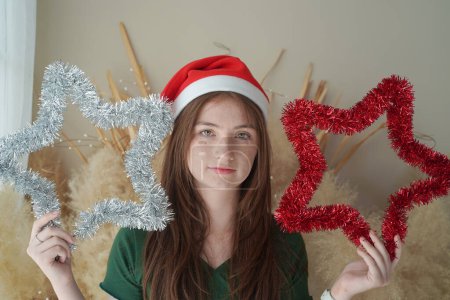 Photo for Portrait of teenage Girl on the Eve of Christmas - Royalty Free Image