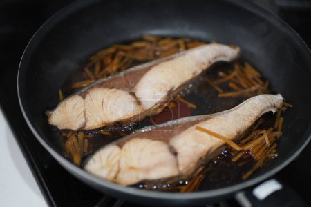 Photo for How to make simmered yellowtail - Royalty Free Image