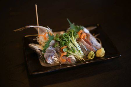 Photo for Horse mackerel sashimi image - Royalty Free Image