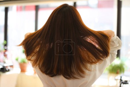 Photo for Back view of woman Beauty salon image - Royalty Free Image