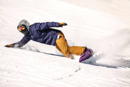Photo for Image of a man snowboarding - Royalty Free Image